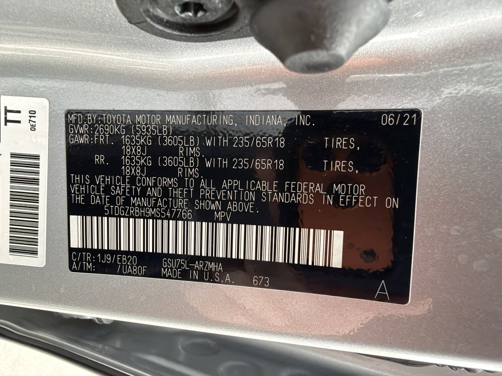 Used 2021 Toyota Highlander XLE AWD/4WD image 41