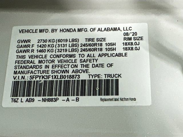 Used 2020 Honda Ridgeline Sport image 28
