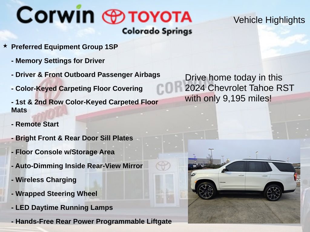 Used 2024 Chevrolet Tahoe RST w/ Luxury Package image 7
