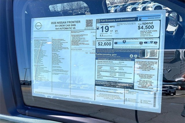 New 2026 Nissan Frontier SV image 13