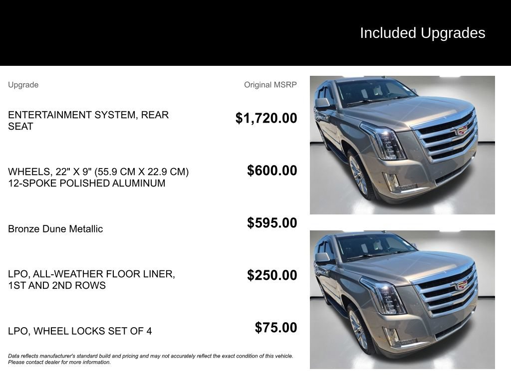 Used 2017 Cadillac Escalade Luxury AWD/4WD image 3