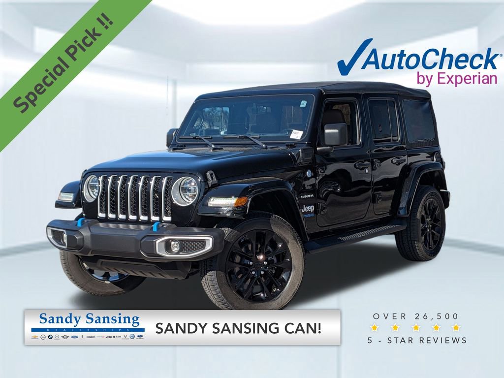Used 2022 Jeep Wrangler Unlimited Sahara 4xe w/ Cold Weather Group image 1