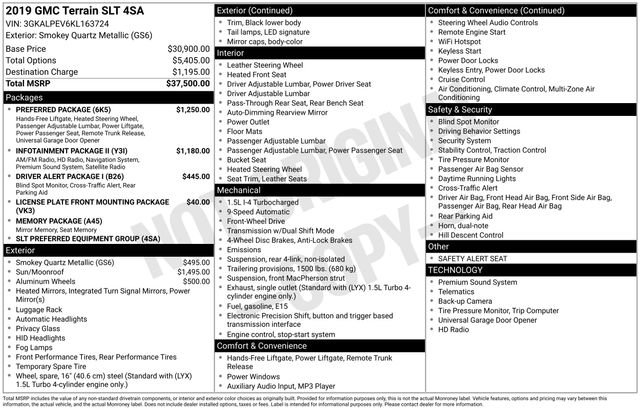 Used 2019 GMC Terrain SLT w/ Preferred Package FWD image 7