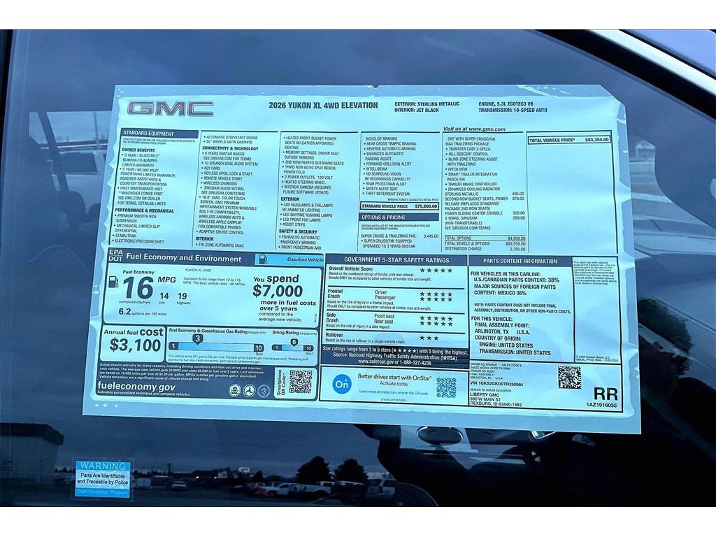 New 2026 GMC Yukon XL Elevation image 14