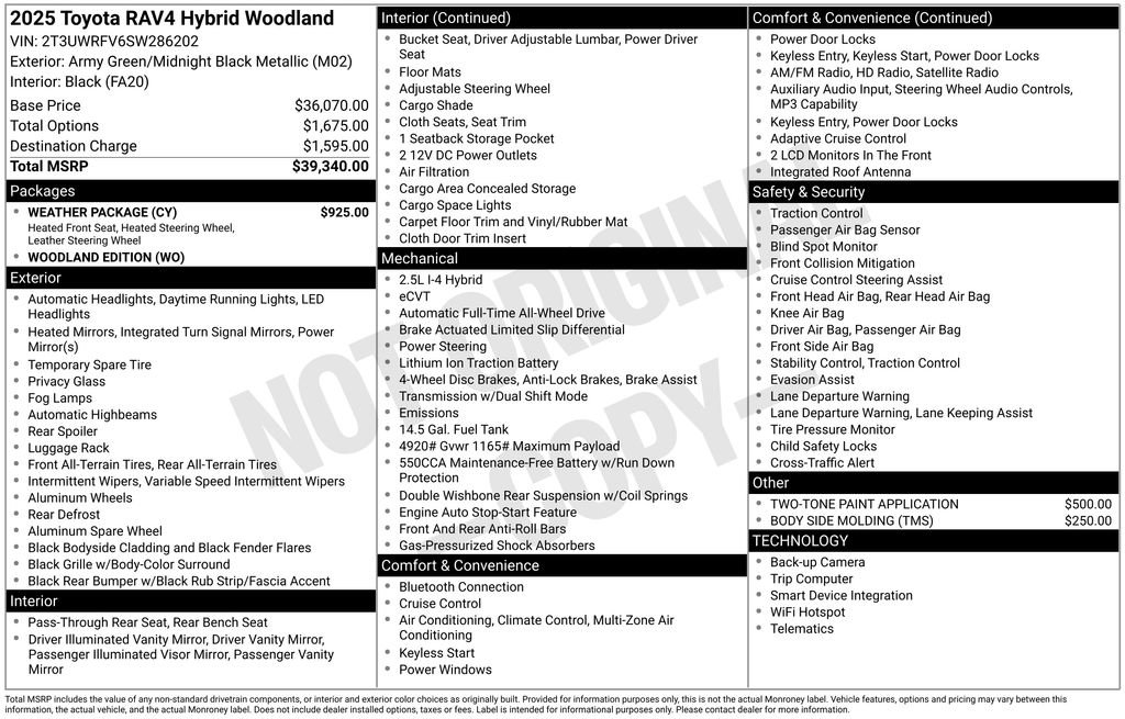 Certified 2025 Toyota RAV4 Woodland Edition w/ Weather Package AWD/4WD image 41