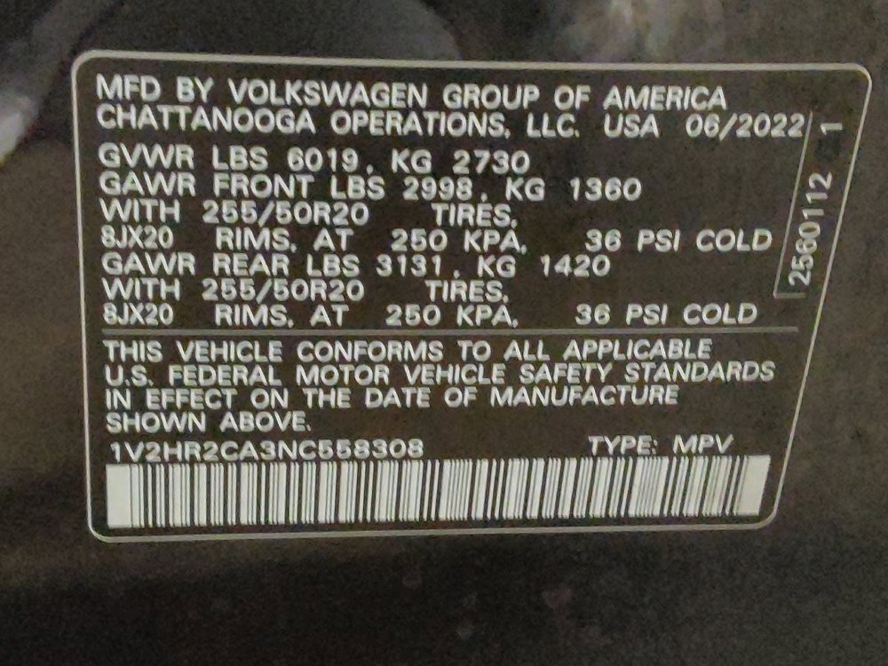 Used 2022 Volkswagen Atlas SE image 33