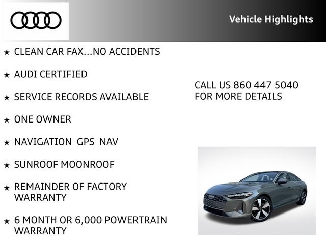 Certified 2025 Audi A5 2.0T Premium Plus w/ Premium Plus AWD/4WD image 10