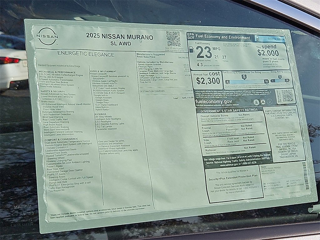 New 2025 Nissan Murano SL w/ Cargo Package image 8
