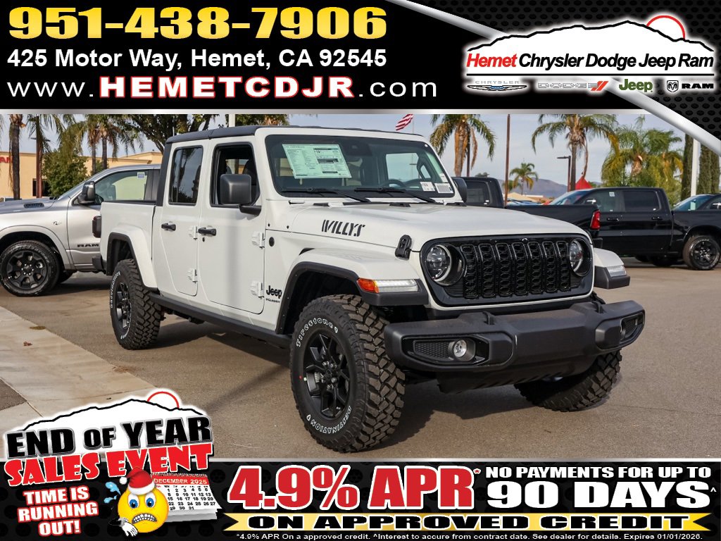 New 2025 Jeep Gladiator Willys