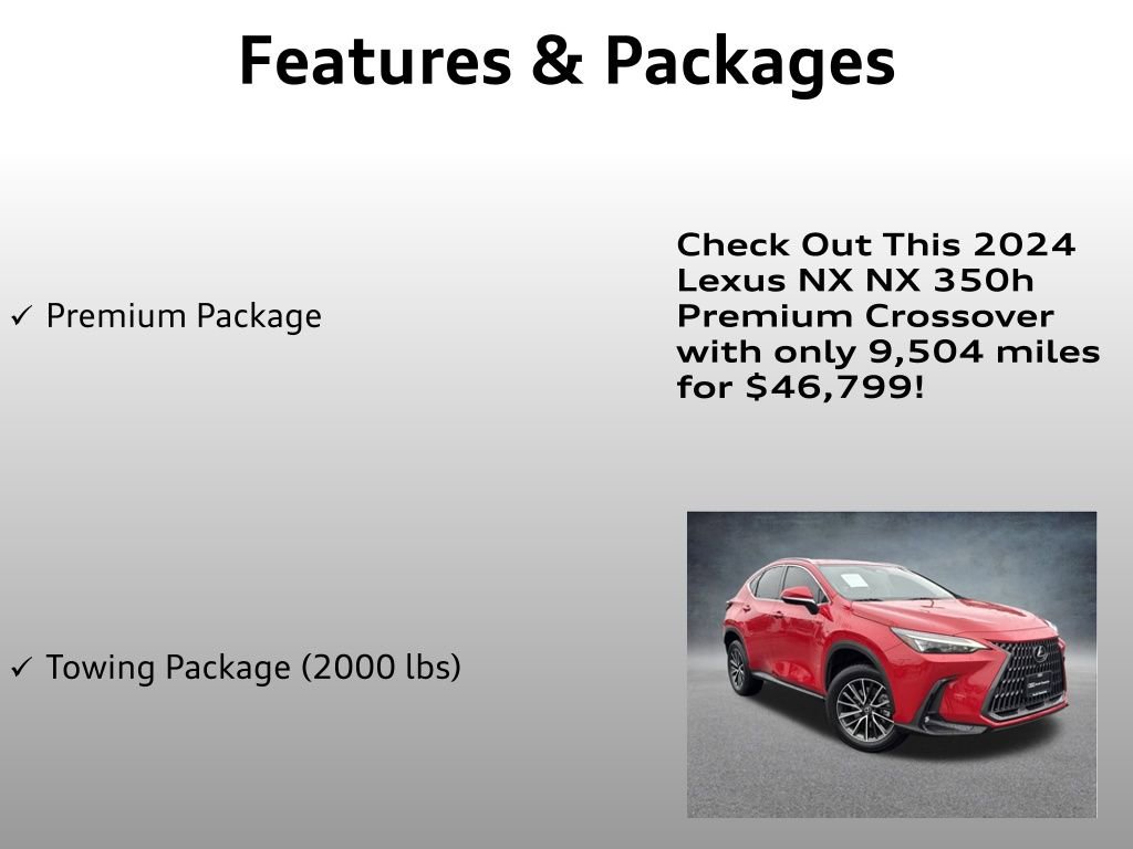 Used 2024 Lexus NX 350h 350h Premium w/ Vision Package image 12