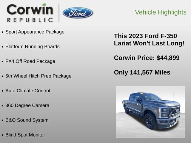 Used 2023 Ford F350 Lariat w/ Sport Appearance Package AWD/4WD image 6