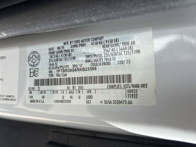 Certified 2024 Ford Transit 250 148 High Roof Extended w/ Load Area Protection Package RWD image 20