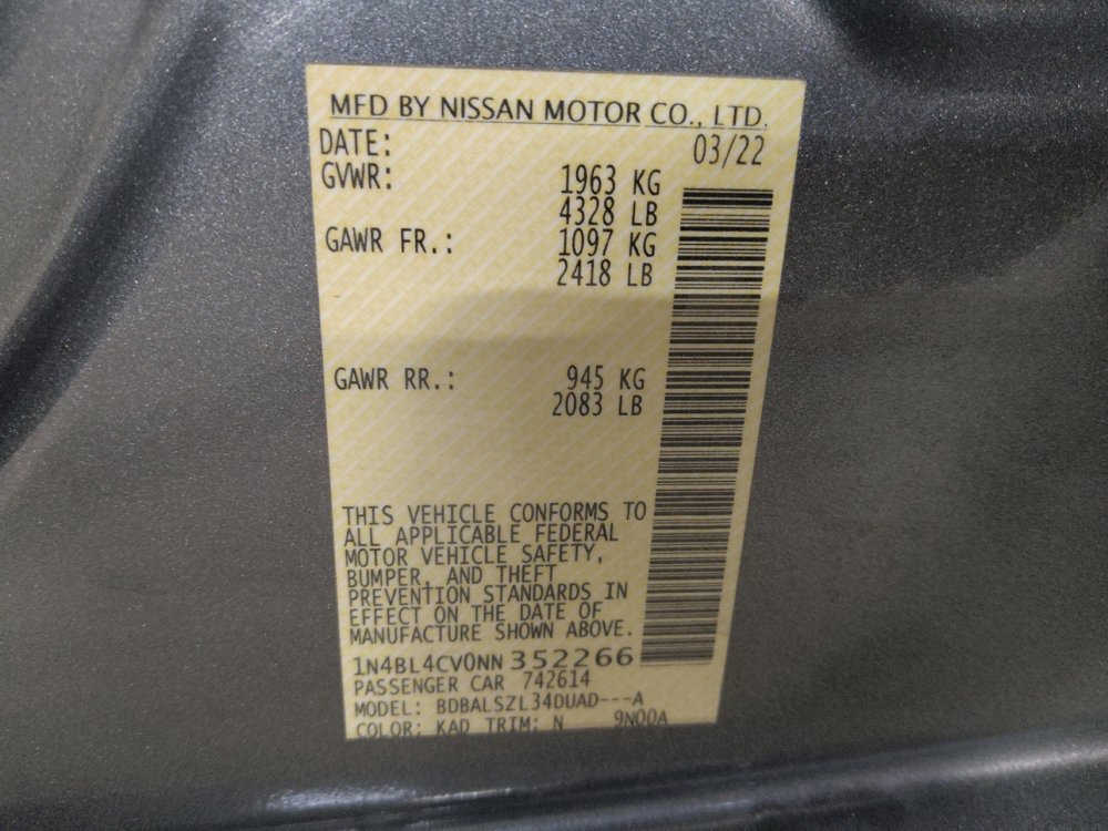 Used 2022 Nissan Altima 2.5 SR w/ Midnight Edition Package FWD image 33