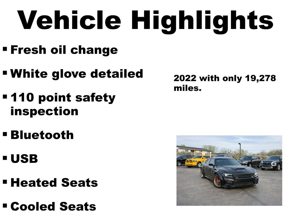 Used 2022 Dodge Charger SRT Hellcat w/ Carbon/Suede Interior Package RWD image 5