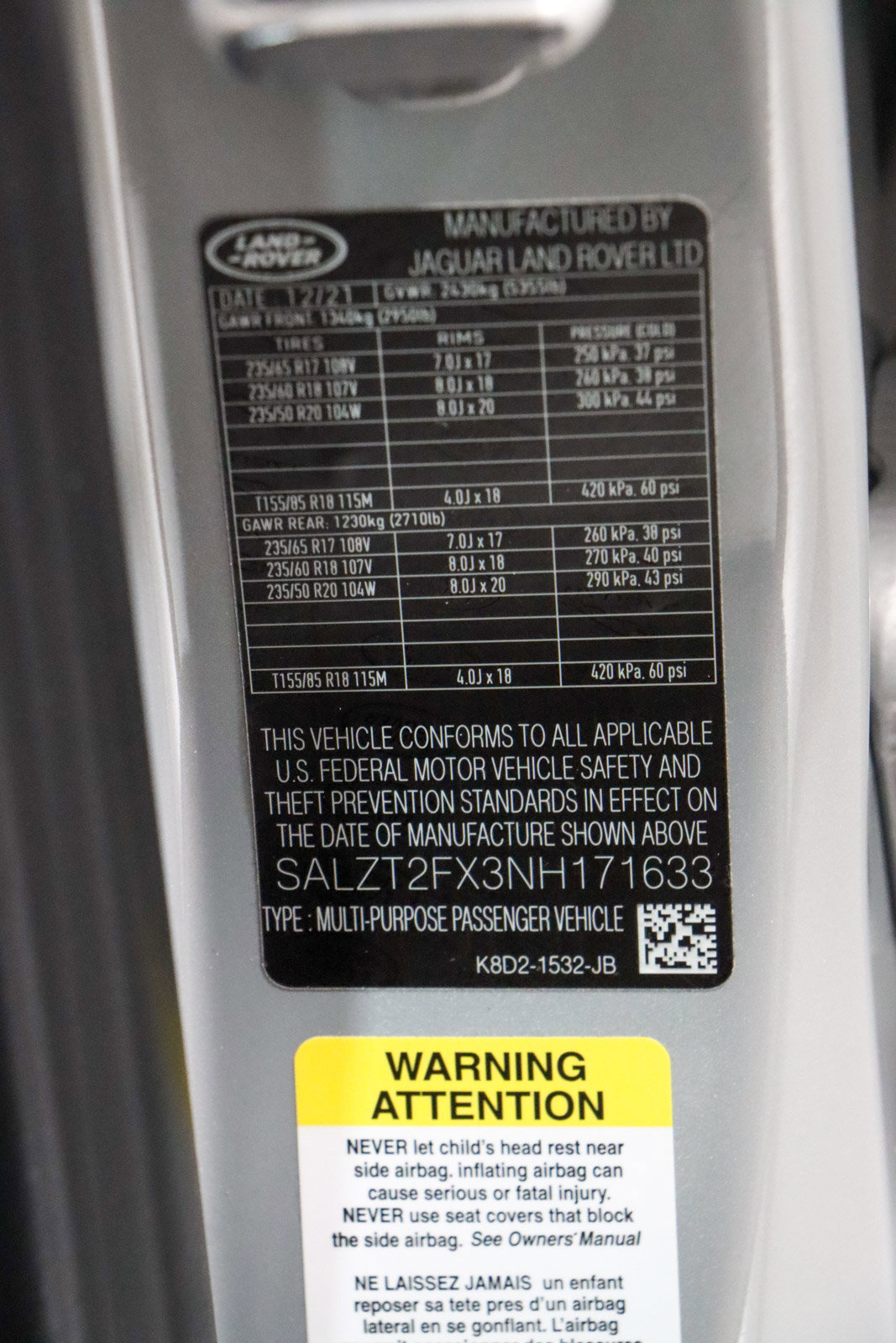 Used 2022 Land Rover Range Rover Evoque R-Dynamic S image 33