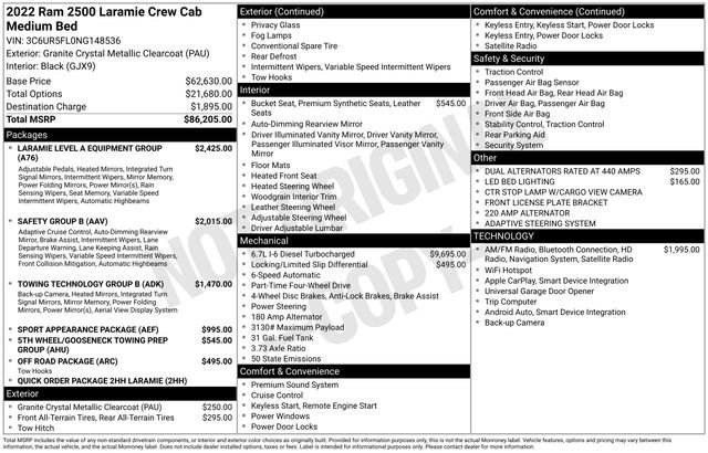 Used 2022 RAM 2500 Laramie image 44
