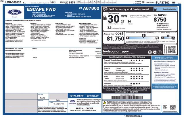 Used 2025 Ford Escape ST-Line FWD image 32