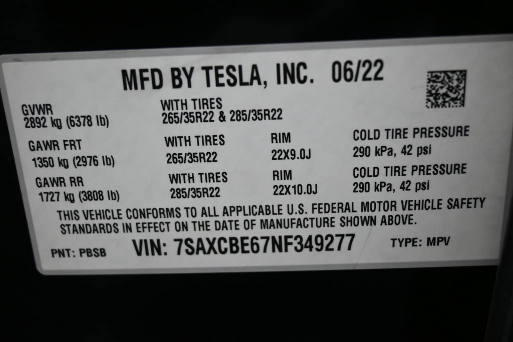 Used 2022 Tesla Model X Plaid AWD/4WD image 8
