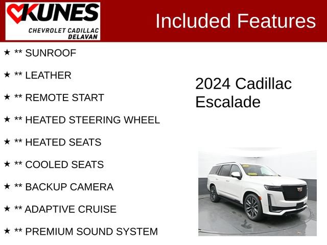 Used 2024 Cadillac Escalade Sport Platinum w/ LPO, Floor Liner Package AWD/4WD image 3