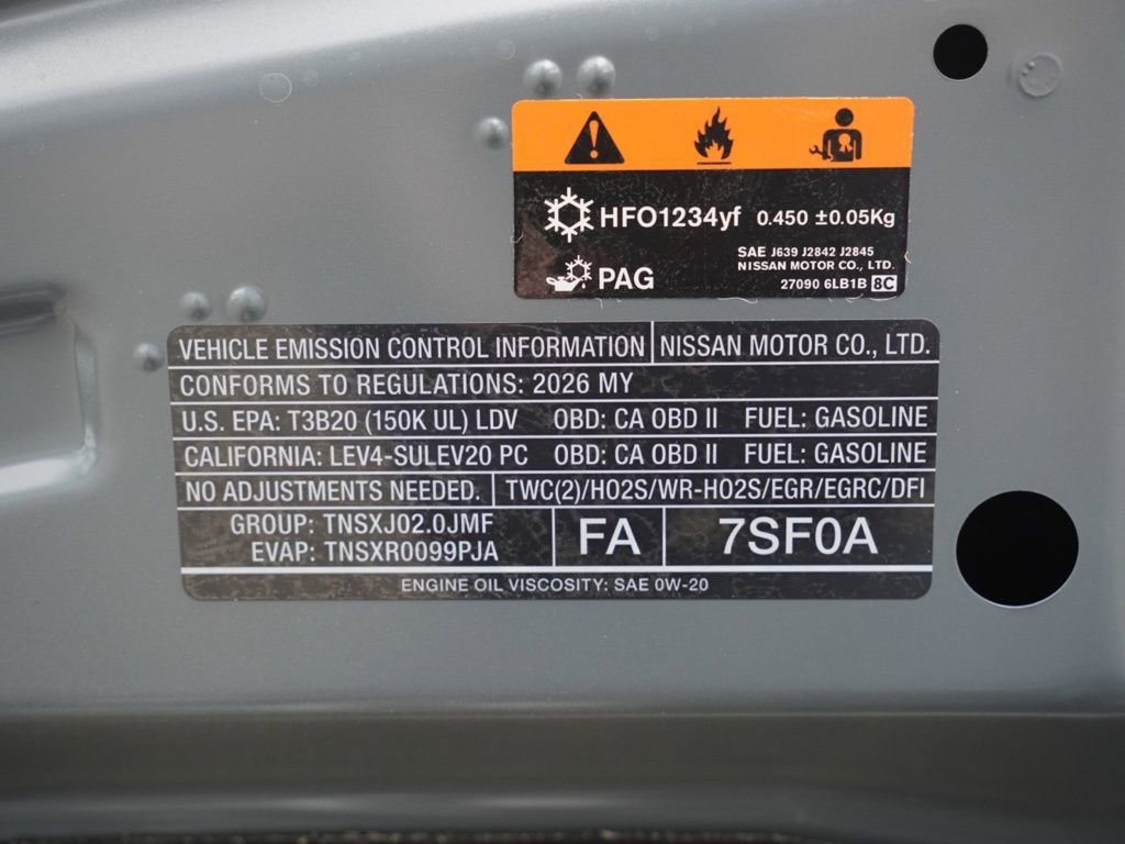 New 2026 Nissan Sentra SV FWD image 25