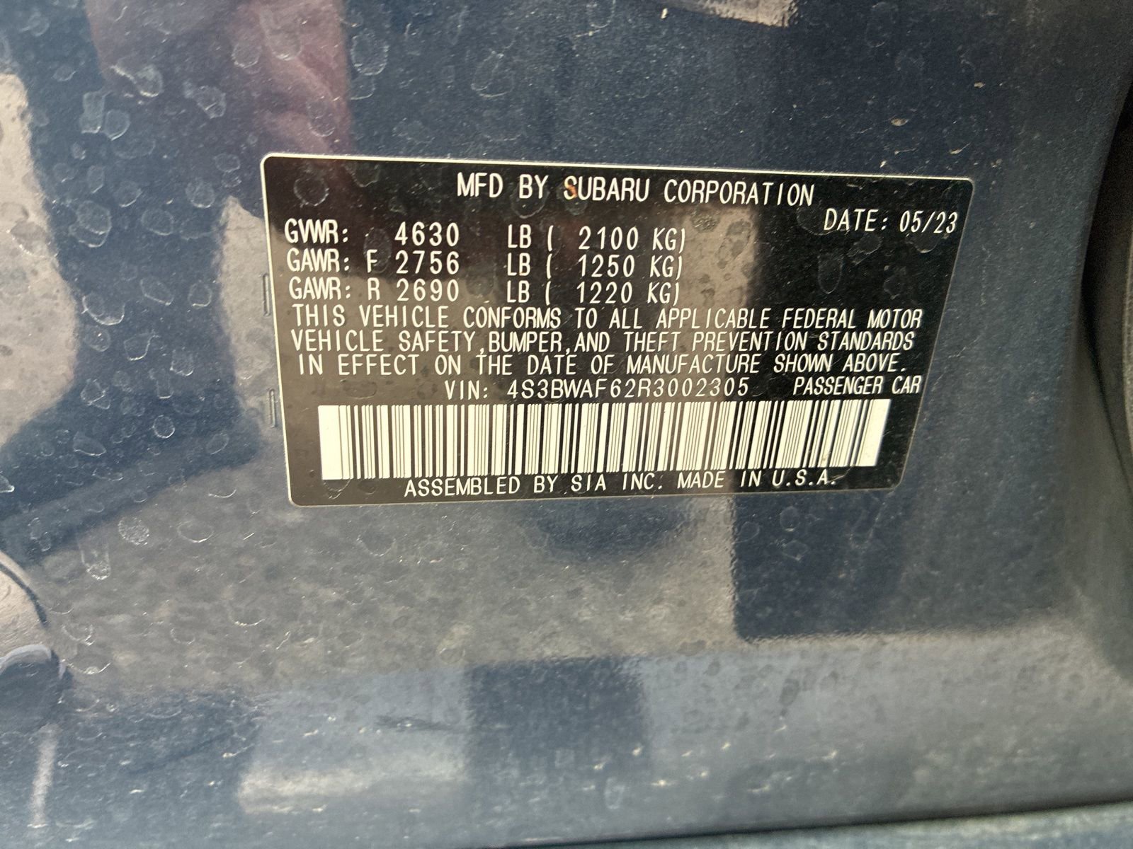 Certified 2024 Subaru Legacy Premium image 11