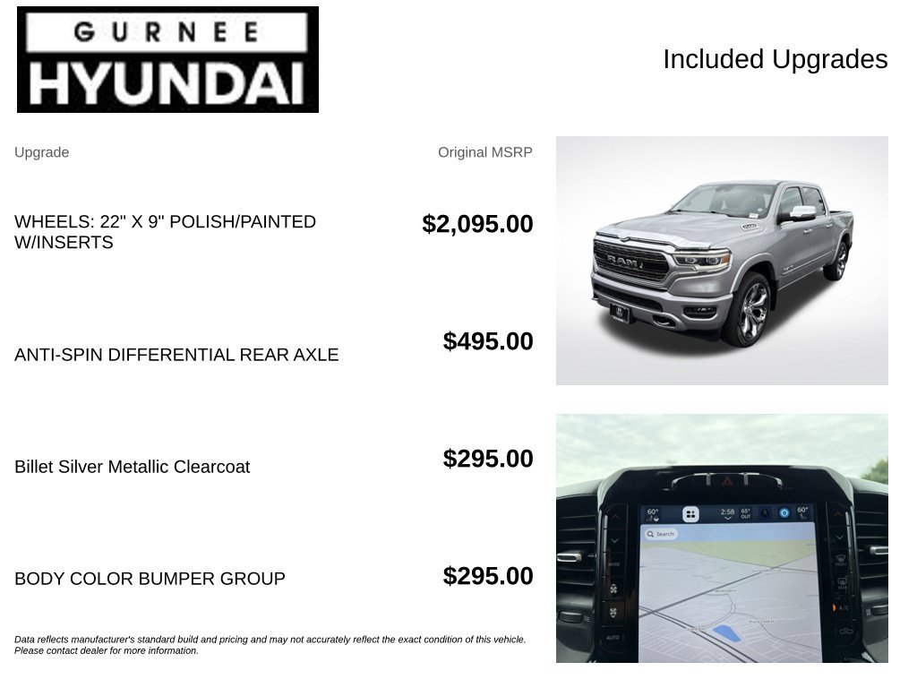Used 2024 RAM 1500 Limited w/ Body Color Bumper Group AWD/4WD image 4