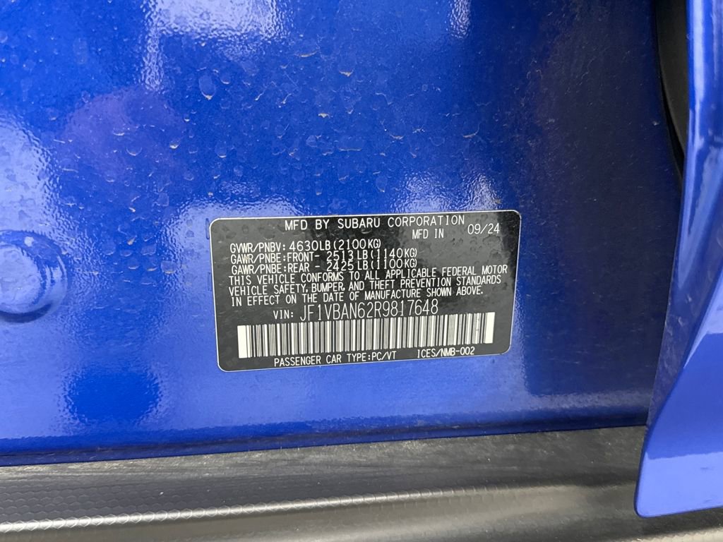 Used 2024 Subaru WRX Limited w/ Popular Package #1A image 27