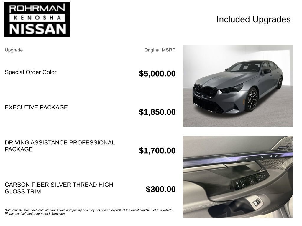 Used 2026 BMW M5 w/ Executive Package AWD/4WD image 4