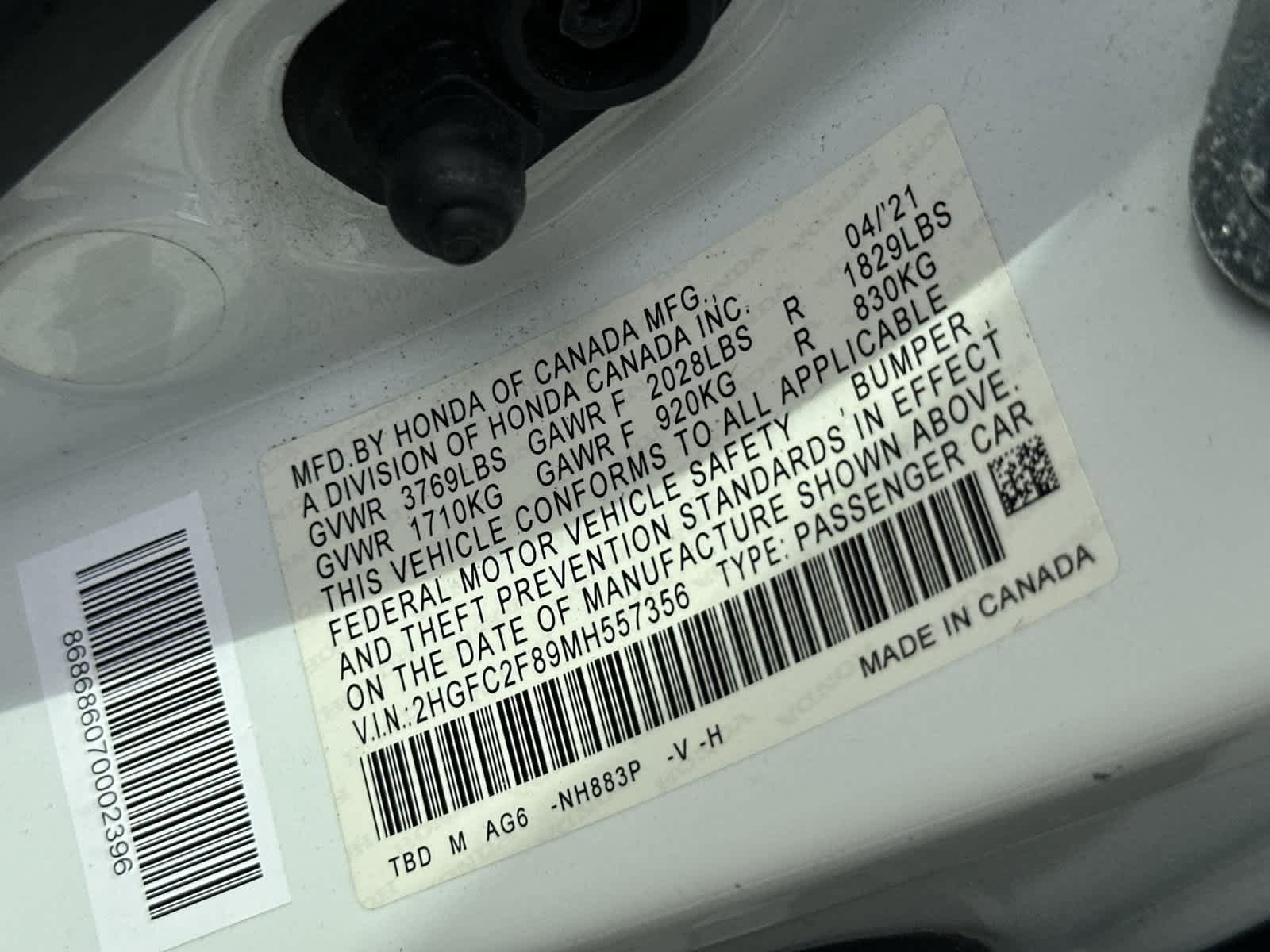 Used 2021 Honda Civic Sport image 22