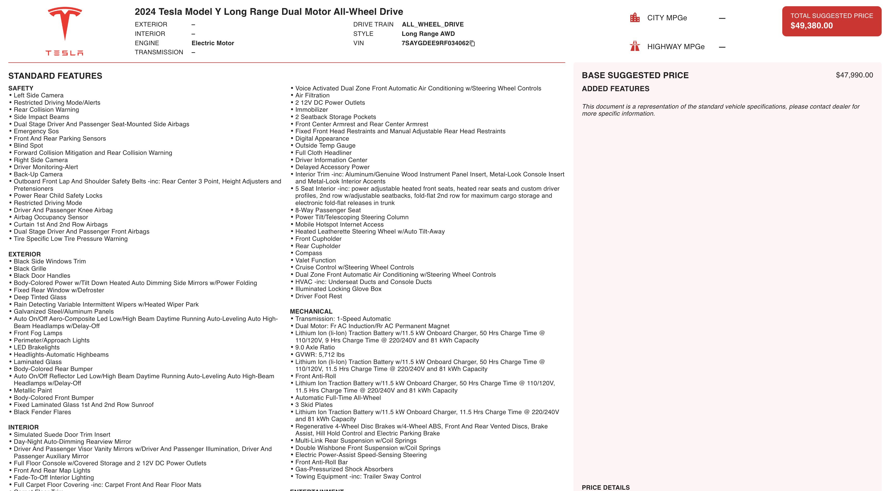 Used 2024 Tesla Model Y Long Range image 3