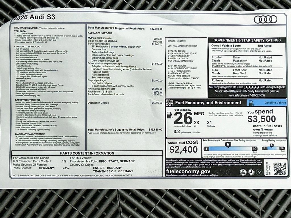 New 2026 Audi S3 Premium image 9