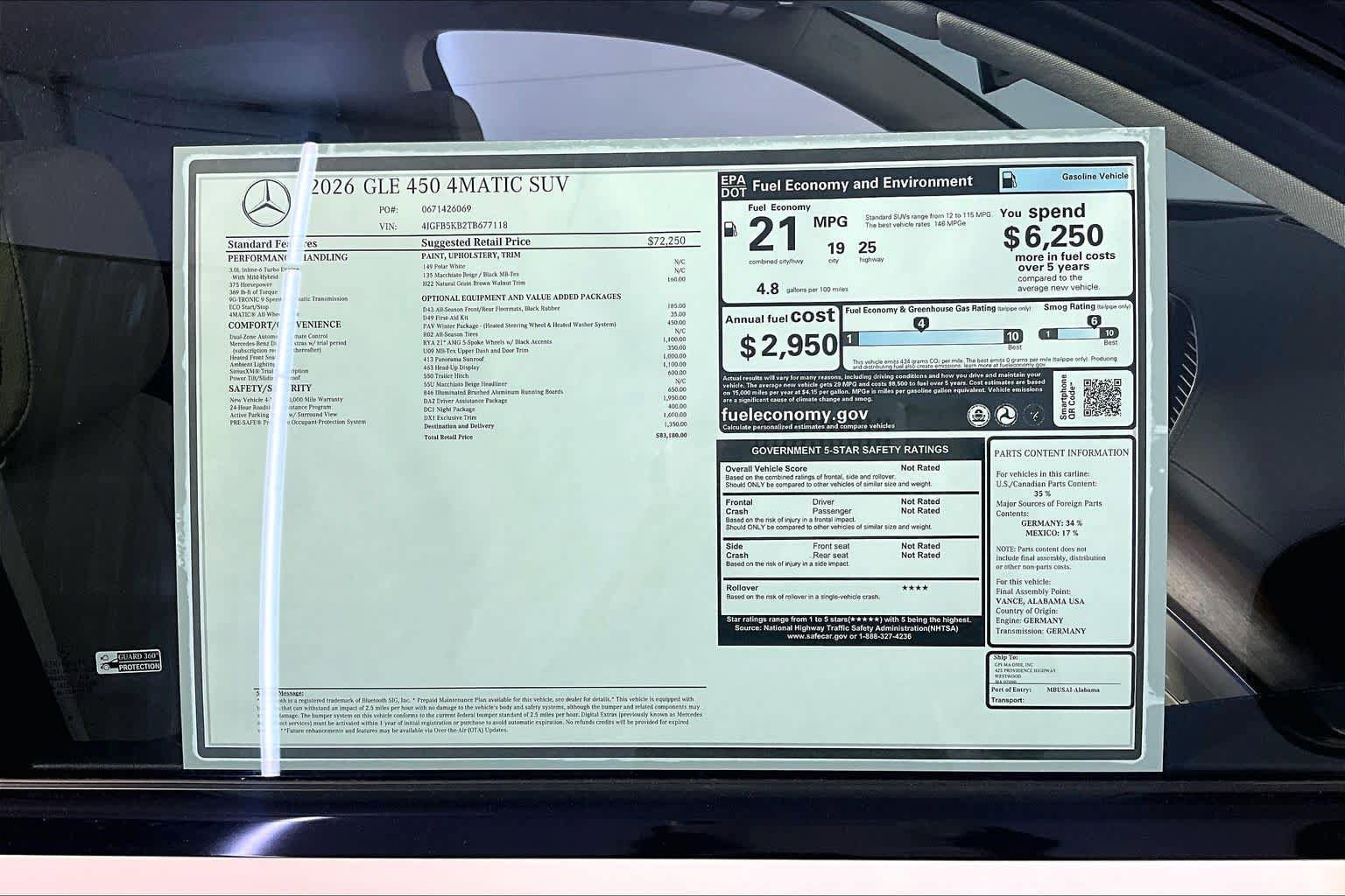New 2026 Mercedes-Benz GLE 450 4MATIC image 18