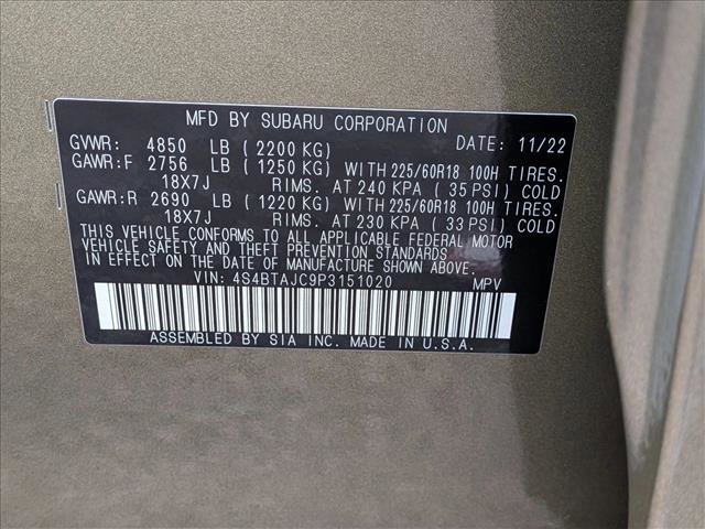 Certified 2023 Subaru Outback Onyx Edition image 24