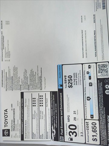 New 2026 Toyota Corolla Cross LE AWD/4WD image 24