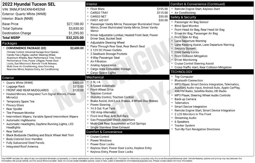 Used 2022 Hyundai Tucson SEL w/ Convenience Package FWD image 4