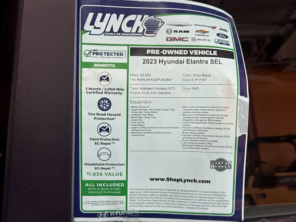 Used 2023 Hyundai Elantra SEL w/ Cargo Package image 34