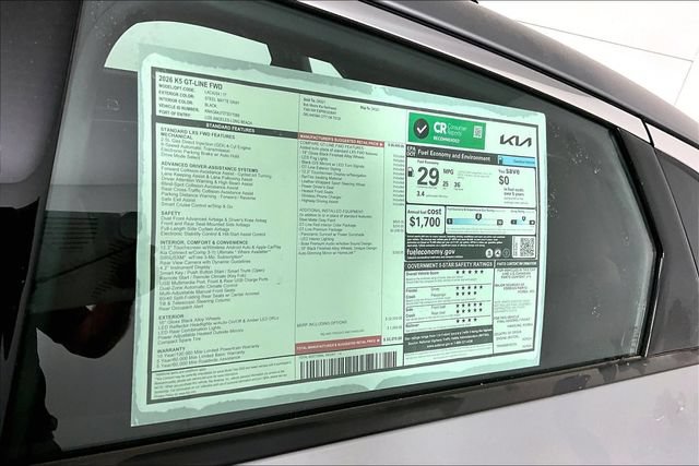 New 2026 Kia K5 GT-Line w/ GT-Line Premium Package FWD image 14
