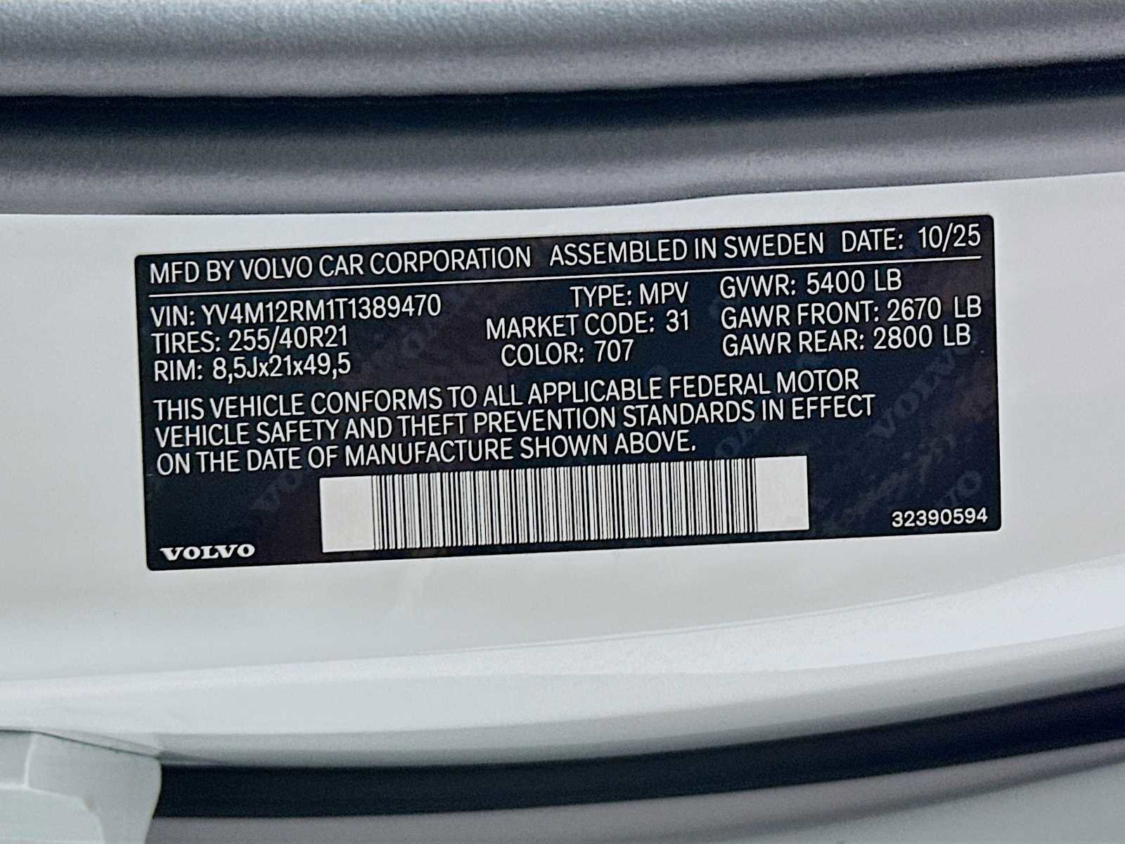 New 2026 Volvo XC60 B5 Ultra w/ Climate Package PRO image 31