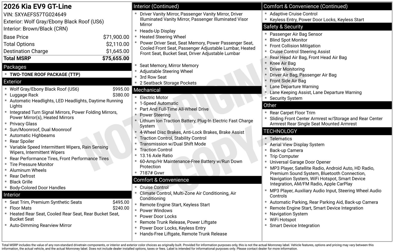 New 2026 Kia EV9 GT-Line AWD/4WD image 31