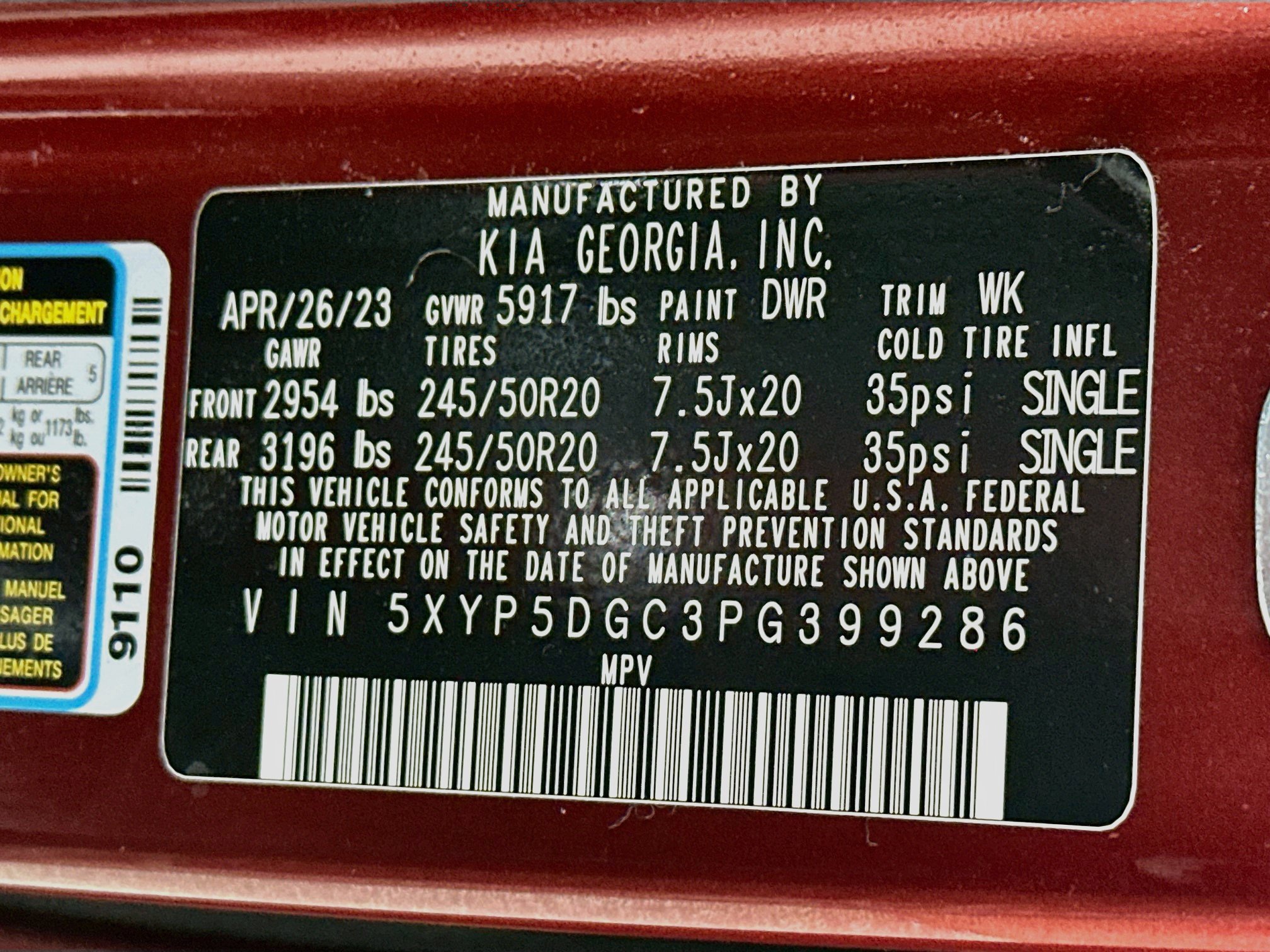 Certified 2023 Kia Telluride SX X-Line AWD/4WD image 35