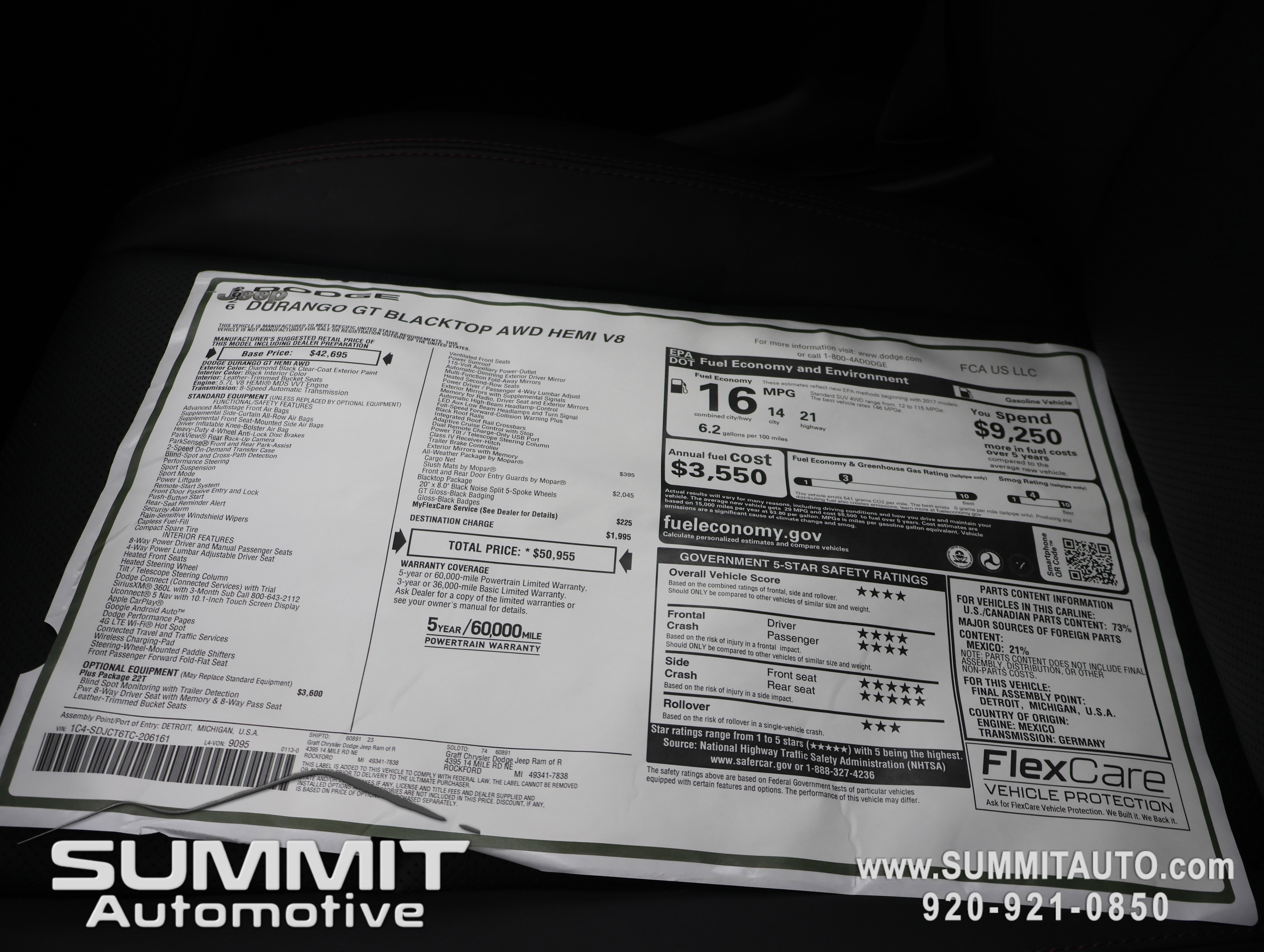 New 2026 Dodge Durango GT image 68