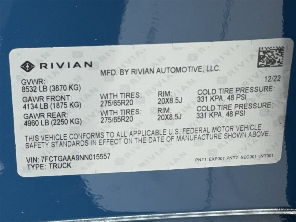 Used 2022 Rivian R1T Adventure image 61