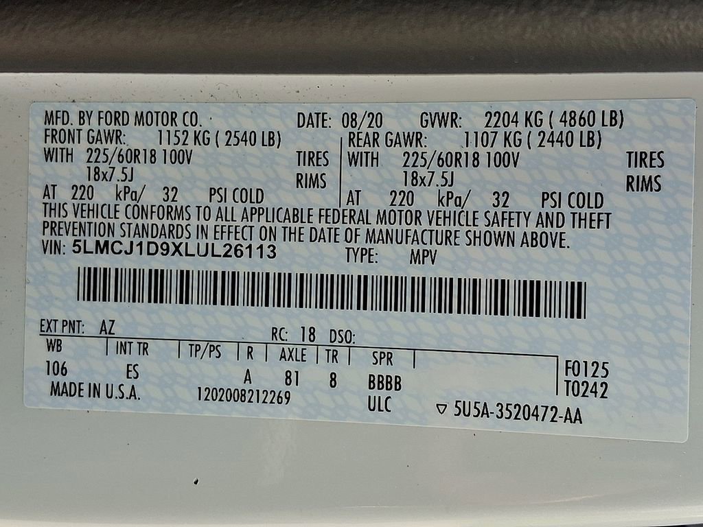 Used 2020 Lincoln Corsair AWD w/ Equipment Group 101A image 31