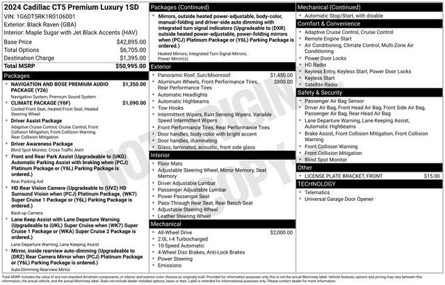 Used 2024 Cadillac CT5 Premium Luxury image 6