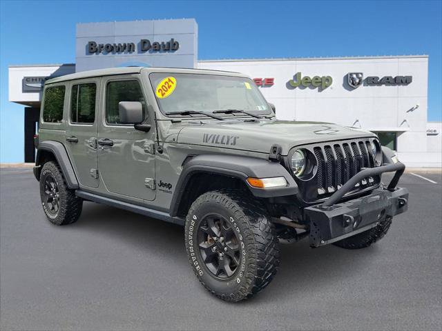 Certified 2021 Jeep Wrangler Unlimited Sport AWD/4WD image 1