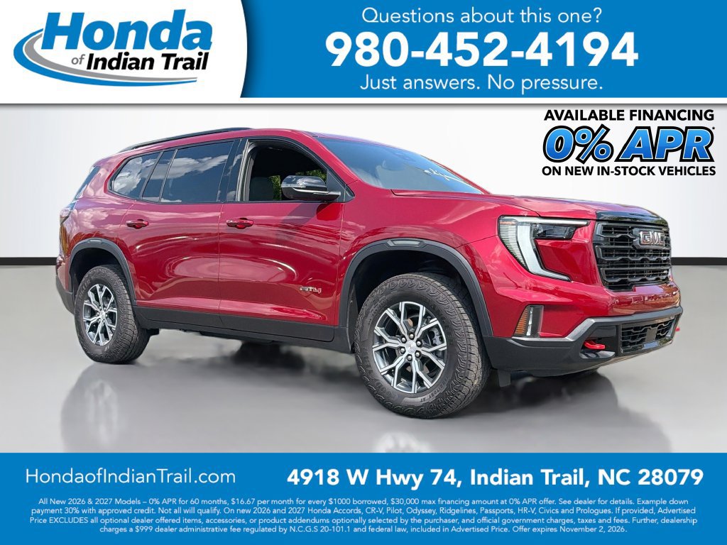 Used 2025 GMC Acadia AT4 AWD/4WD 360° Tour