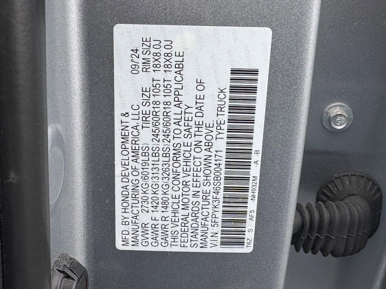 Certified 2025 Honda Ridgeline RTL+ image 27