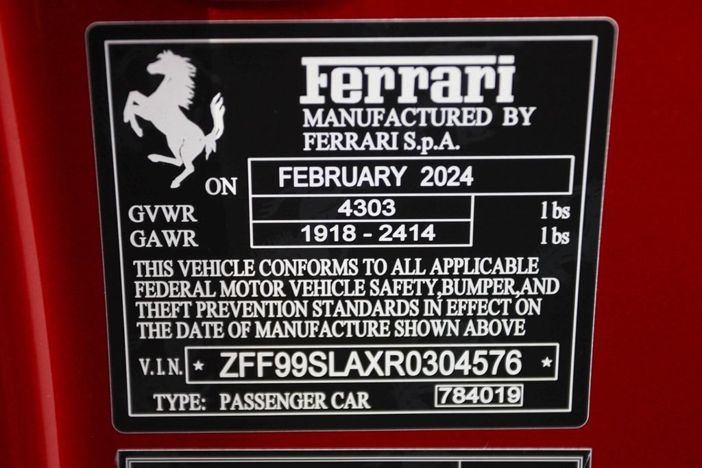 Certified 2024 Ferrari 296 GTB RWD image 44
