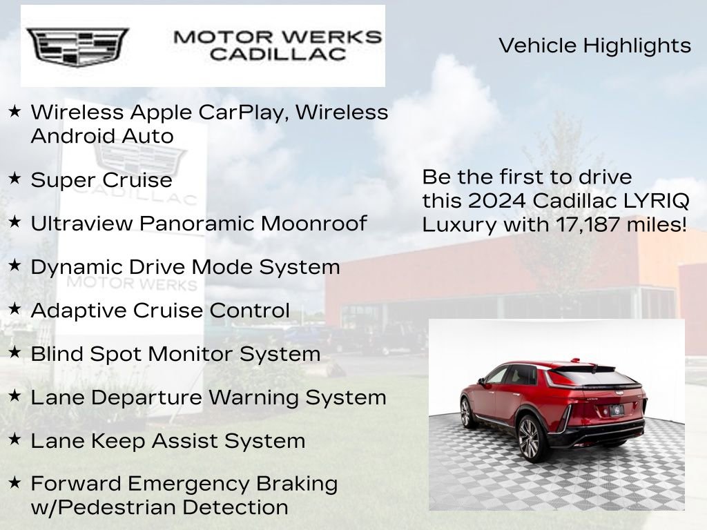 Certified 2024 Cadillac Lyriq Luxury w/ LPO, Floor Liner Package image 7