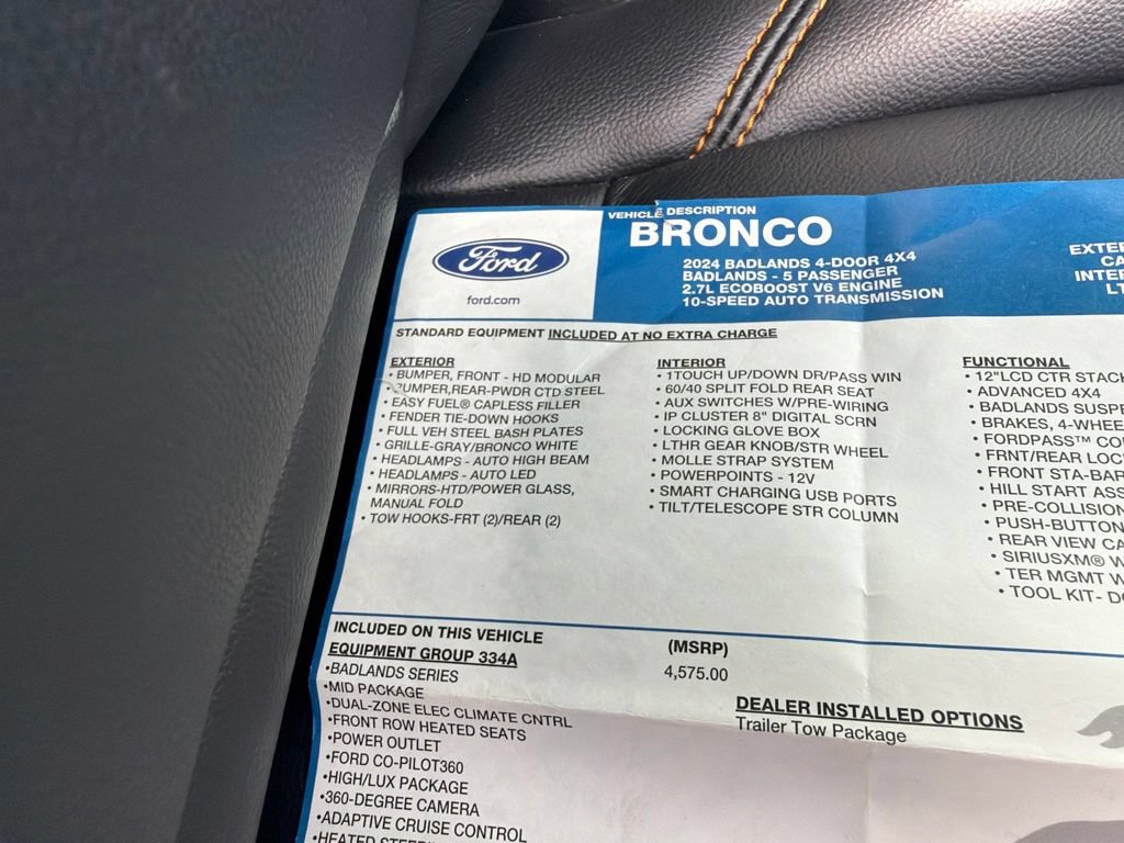 Used 2024 Ford Bronco Badlands AWD/4WD image 41
